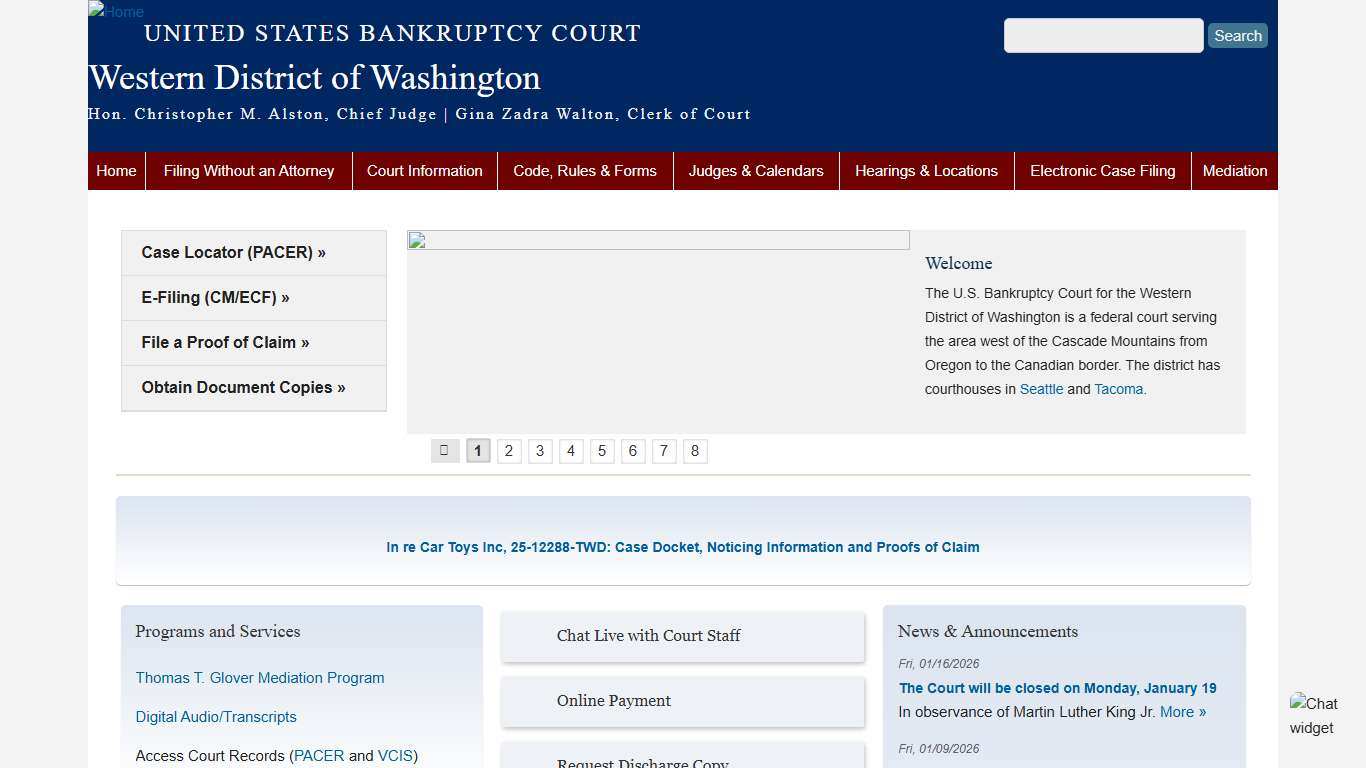 Western District of Washington United States Bankruptcy Court
